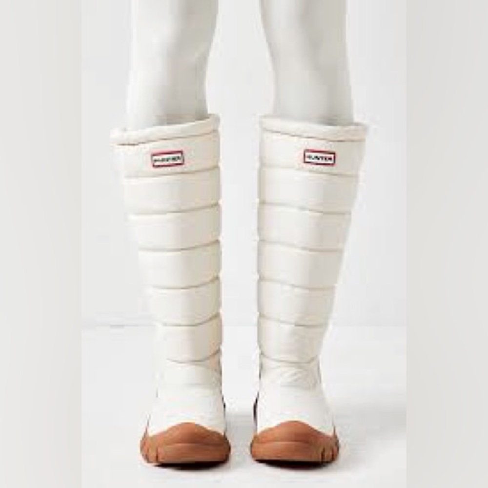 Hunter Intrepid Winter Boots in White Willow, Size 7